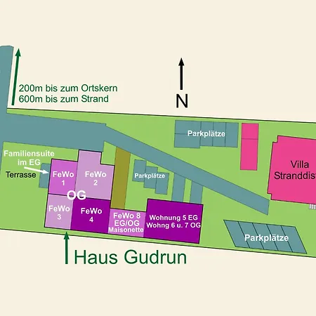 아파트 Stranddistel, Haus Gudrun Whg 7 *